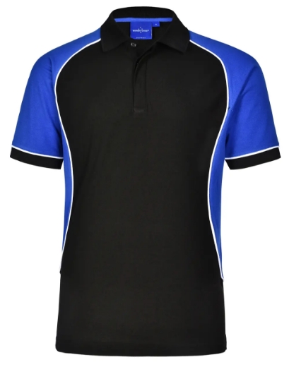 Picture of Winning Spirit, Mens TrueDry Tri-Colour S/S Pique Polo